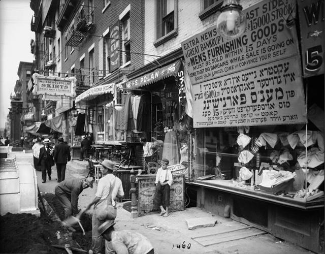 NYC Department of Records - Obra na rua Delancey 1908