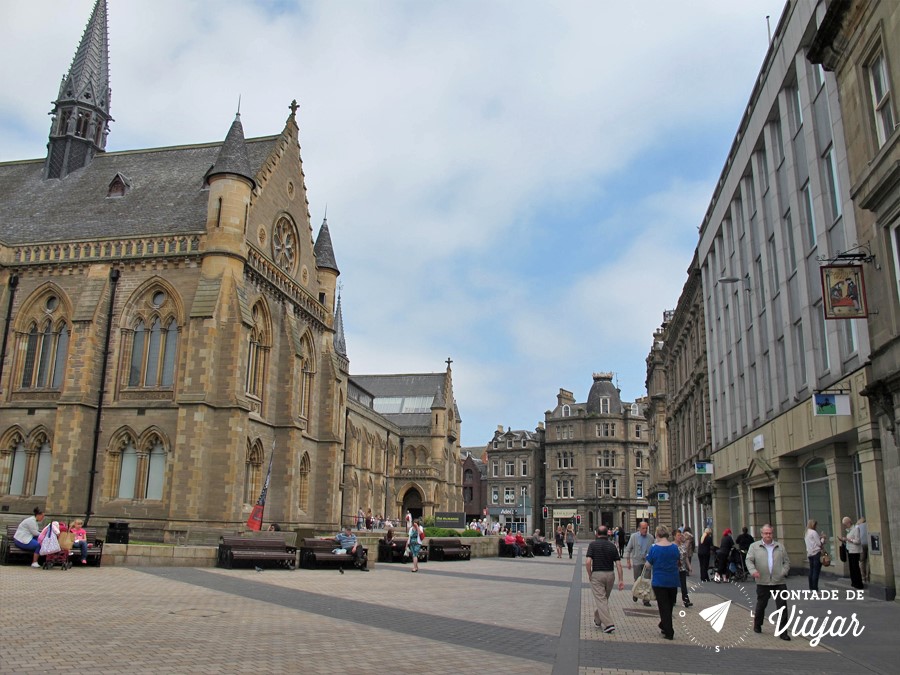 Dundee - Centro de Dundee na Escocia - foto do blog Vontade de Viajar