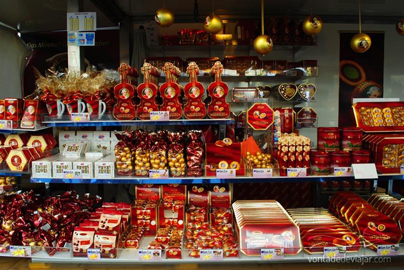 Chocolates de marzipan: Mozart