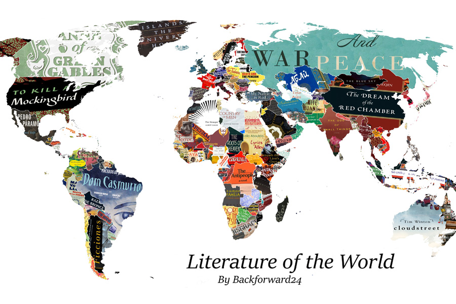 Mapa Literario - Livro de cada pais - Backforward24