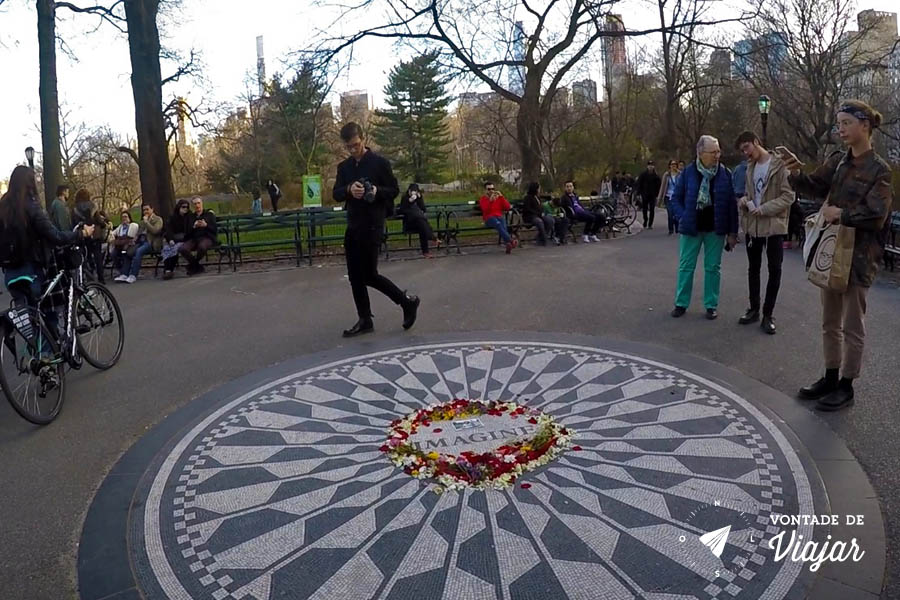 Viagens John Lennon - Strawberry Fields Memorial Imagine Central Park NY